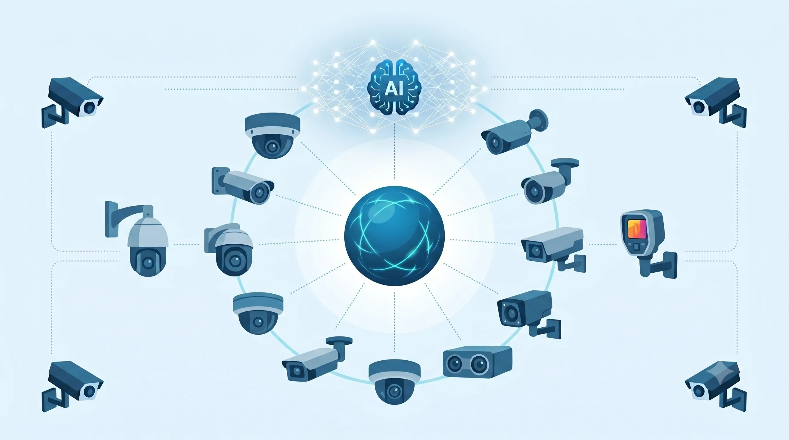Compatible camera brands including Hikvision CP Plus Dahua Axis Uniview