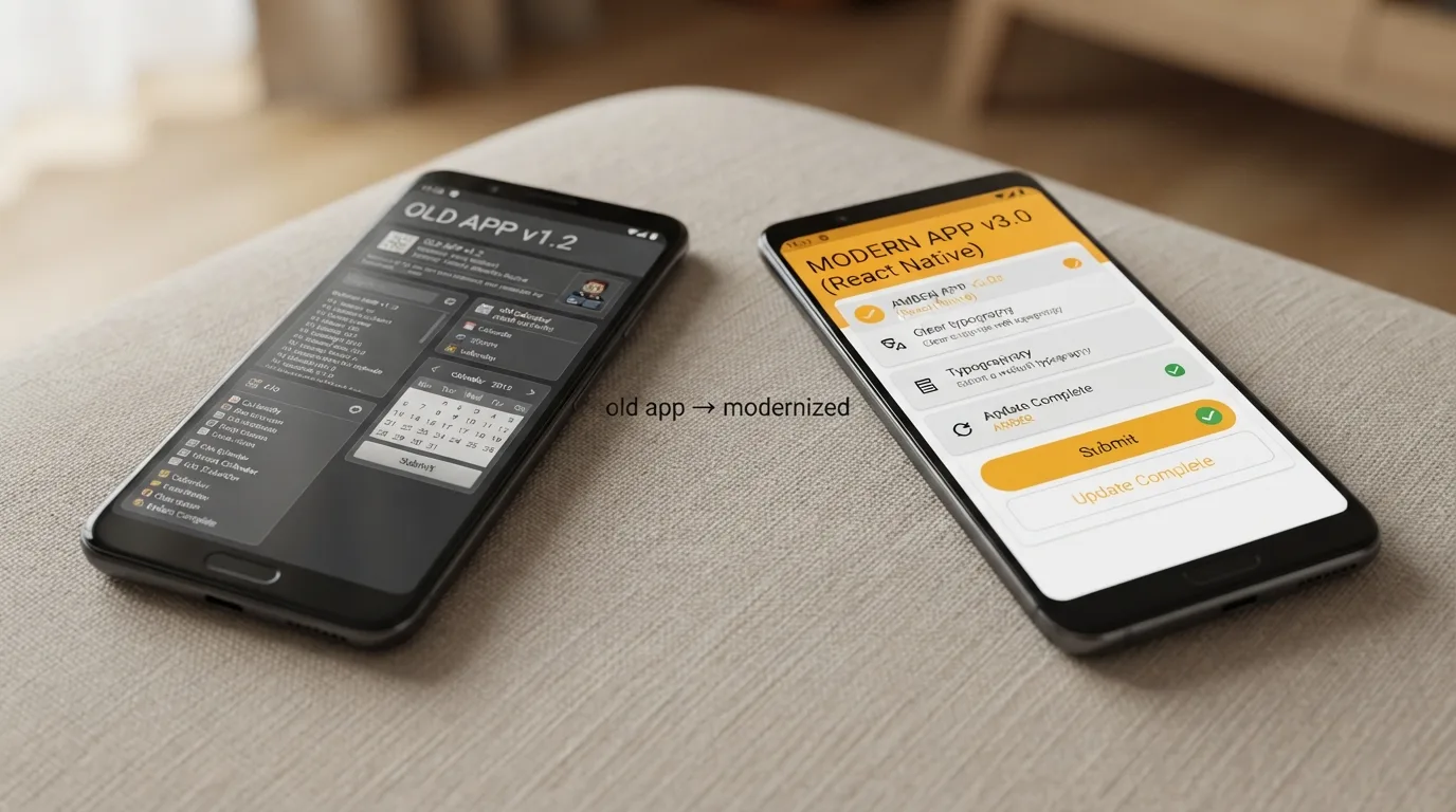 Legacy app modernization to native Android
