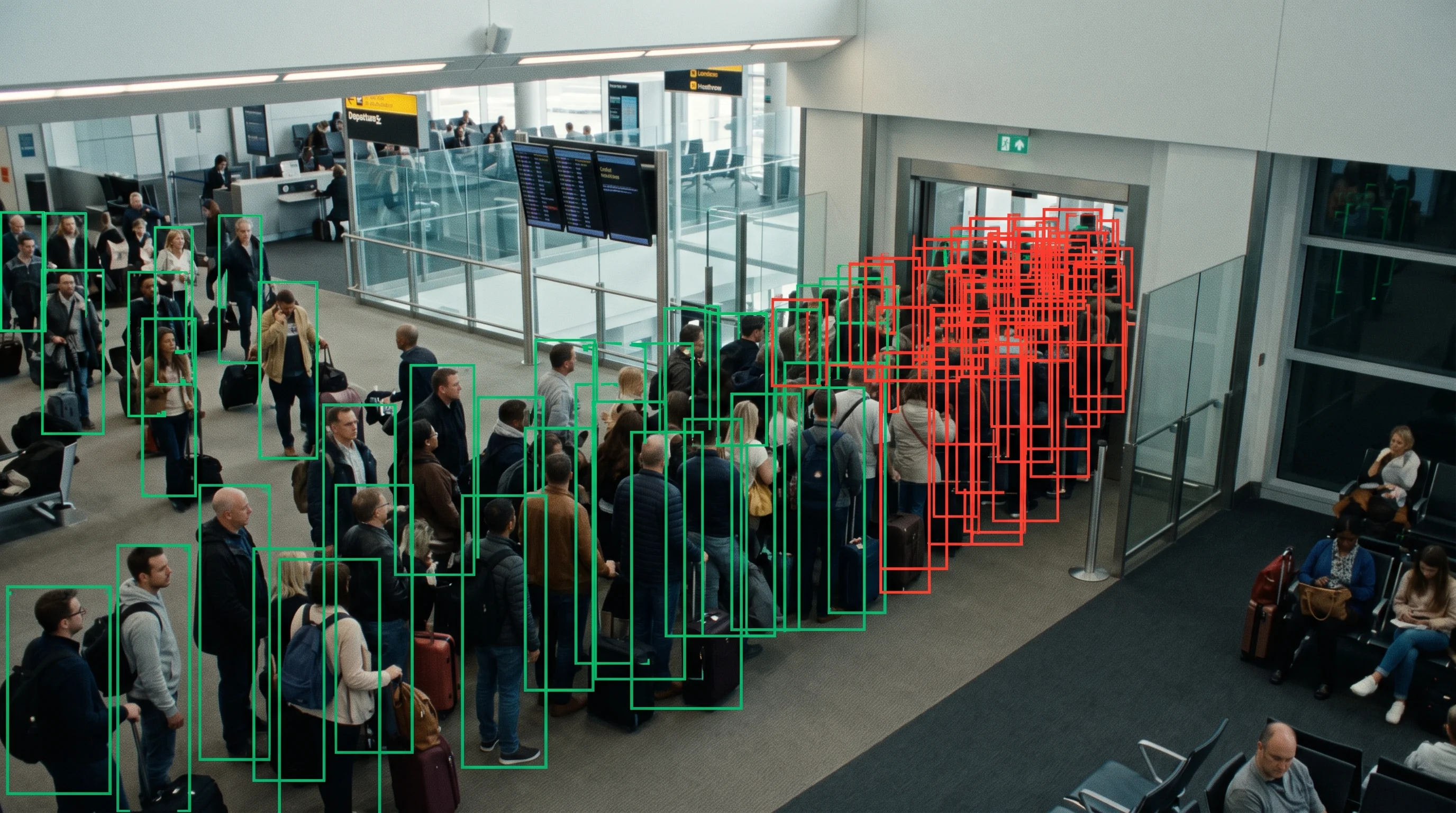 Bottleneck and choke-point detection at a gated entry