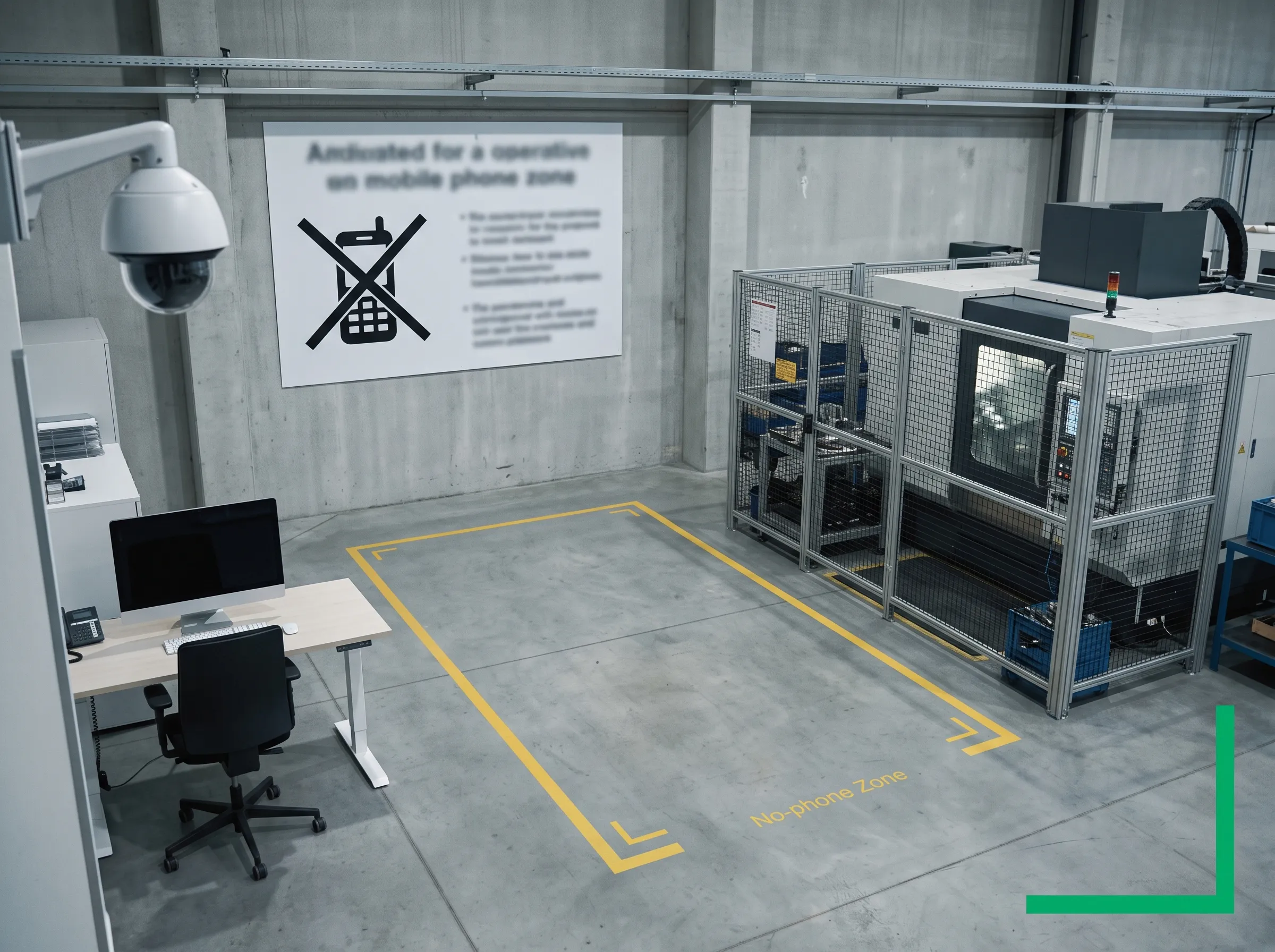 Camera-based phone detection enforcing a no-phone zone without any signal jamming