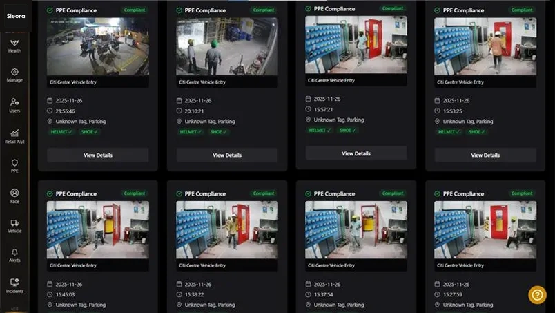 PPE detection on a manufacturing plant floor