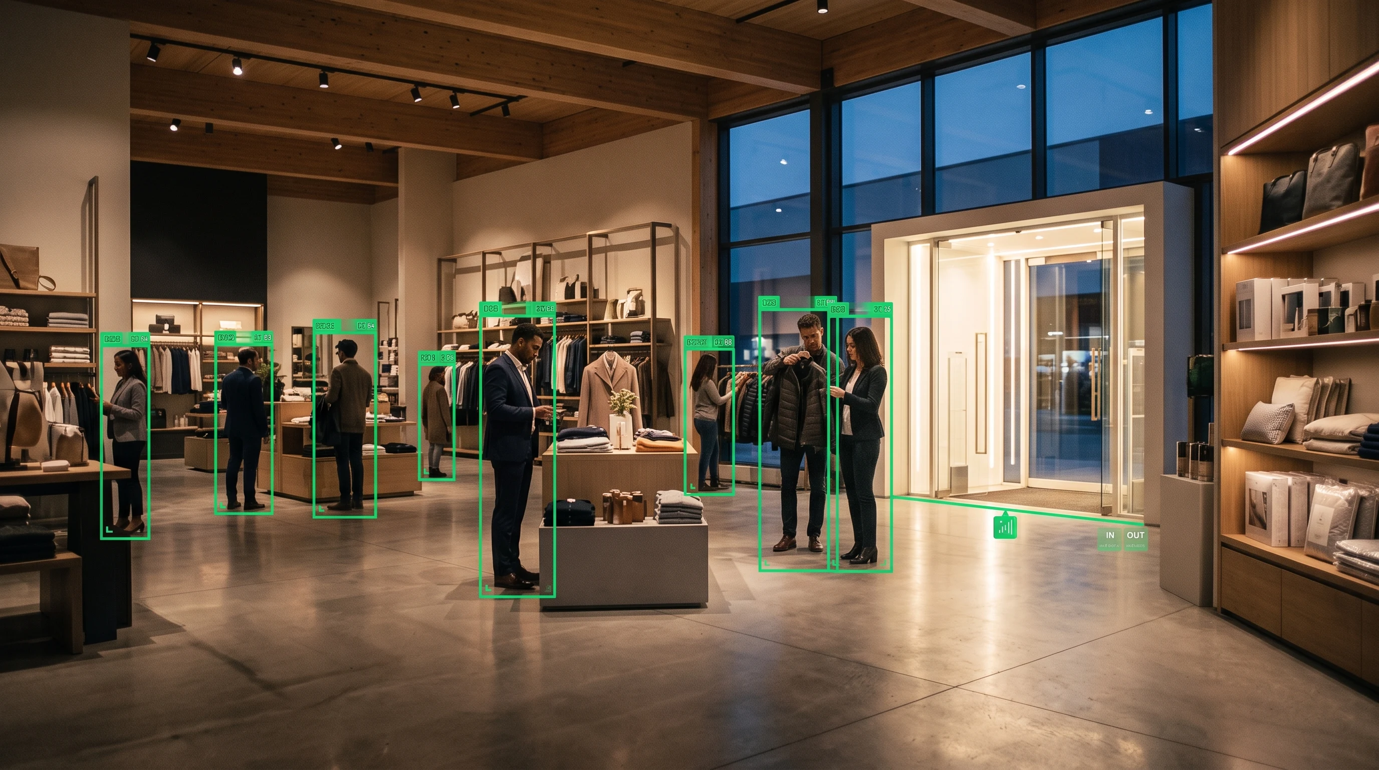 Video analytics delivering footfall and loss-prevention insight for retail