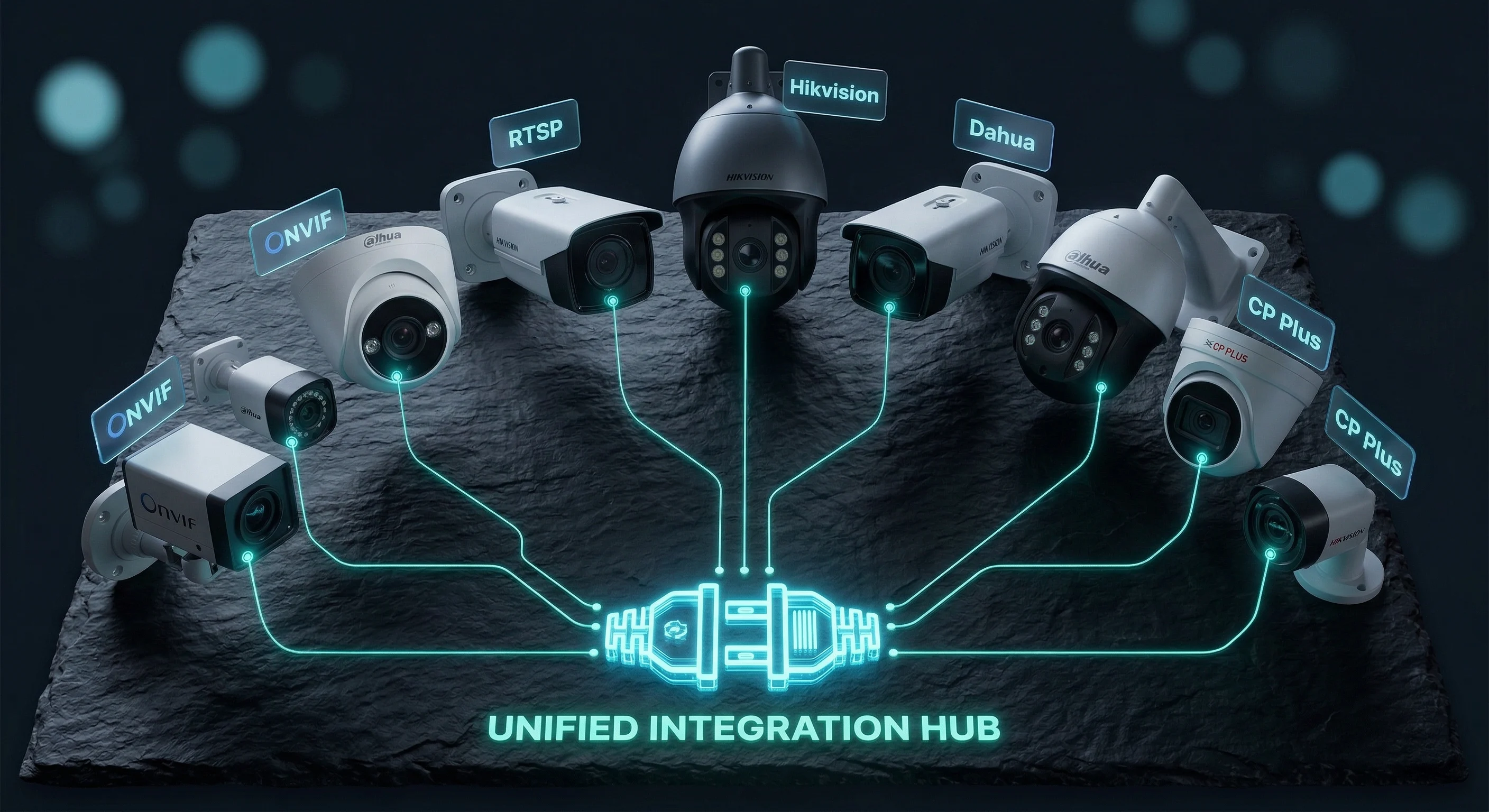 ONVIF camera auto-discovery adding mixed-brand cameras to the VMS