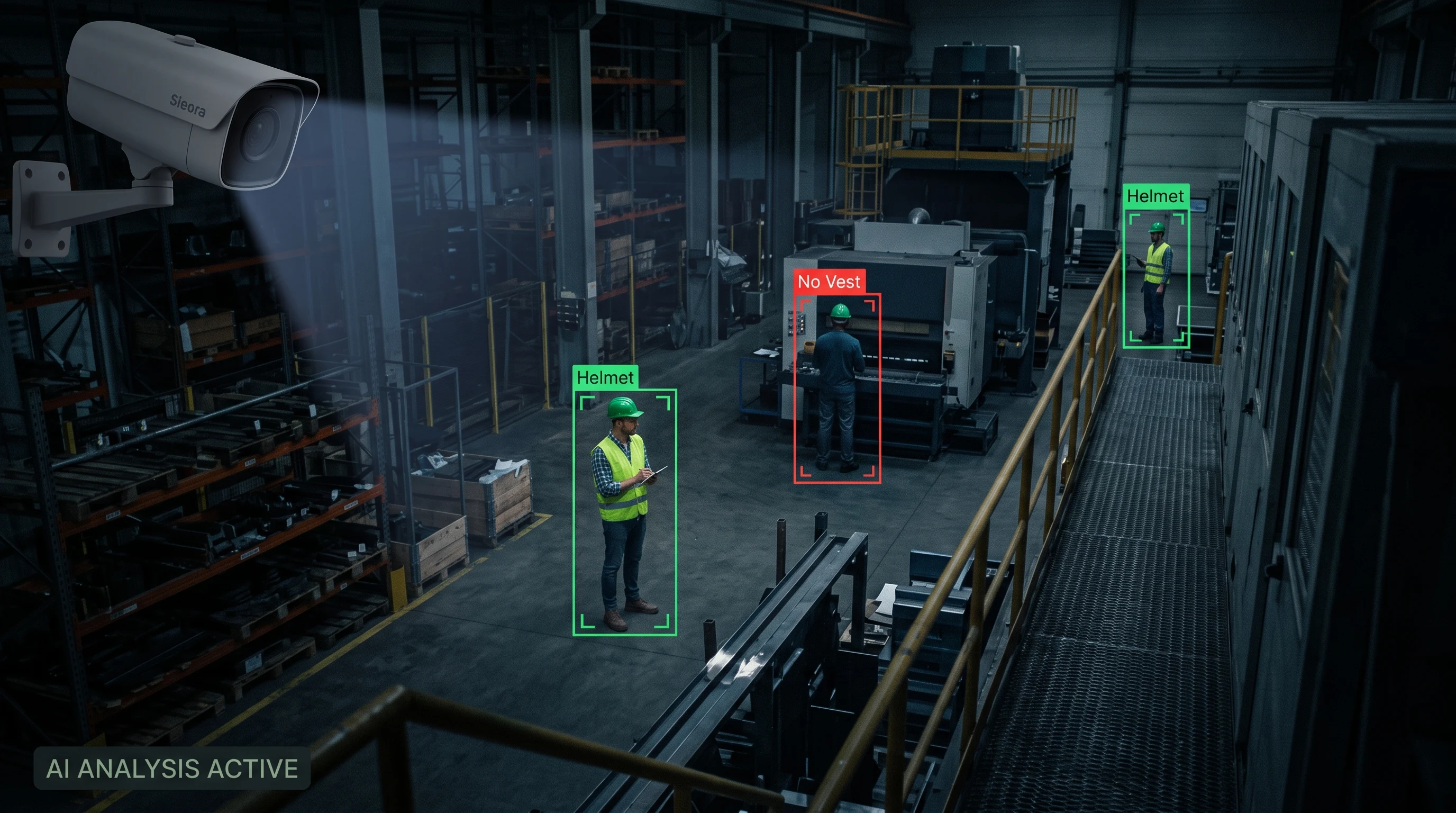 PPE detection running natively in the video management software