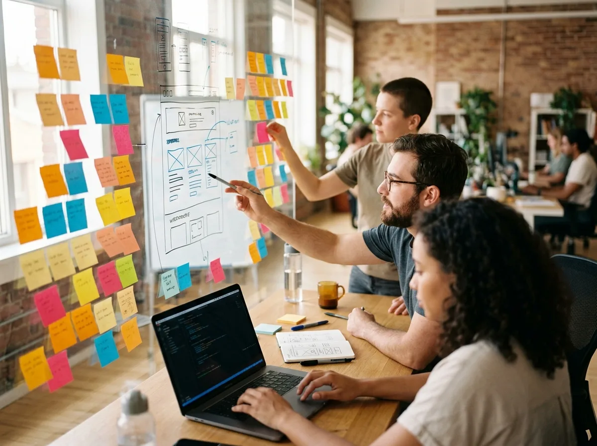 Web application development process from discovery to design to build to deploy